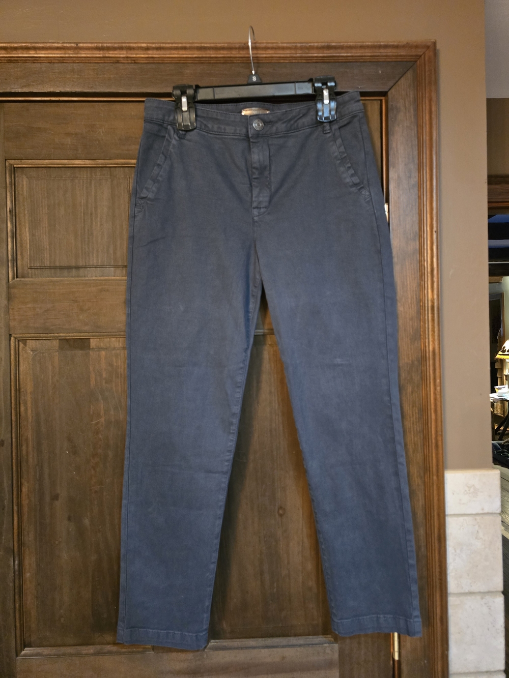 O Kut from the Kloth Navy Chino Pants - Straight Casual Fit 'Naomi' Size 8